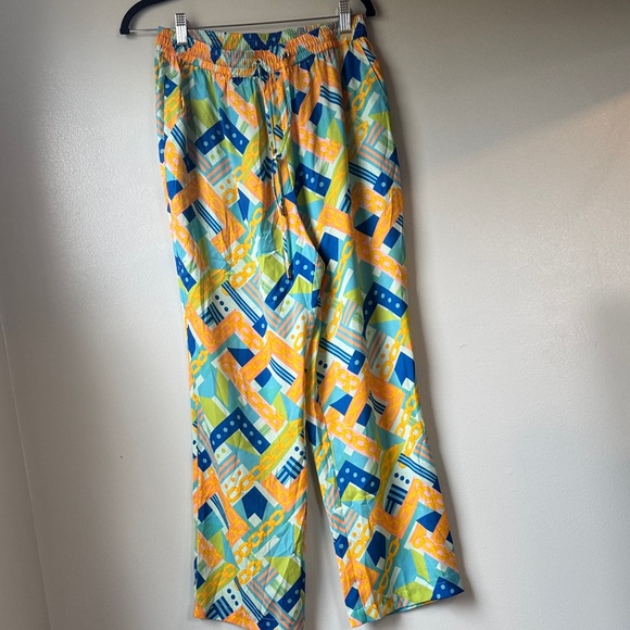 Colorful Patterned Wide Leg Pants - Picture 7 of 7